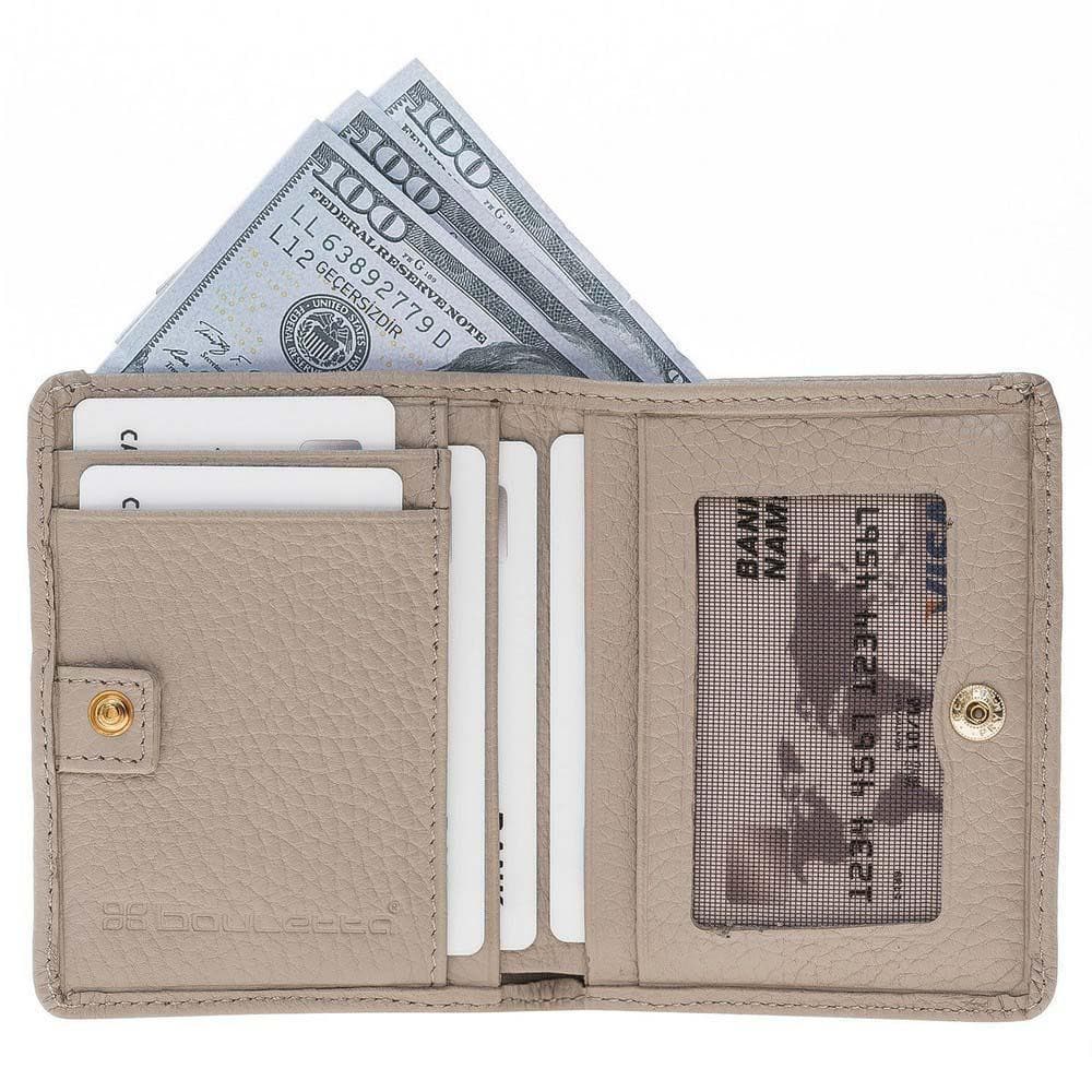 Bayelon Fabio Leather Men's Wallet with Zipper - Handmade Elegance Gray