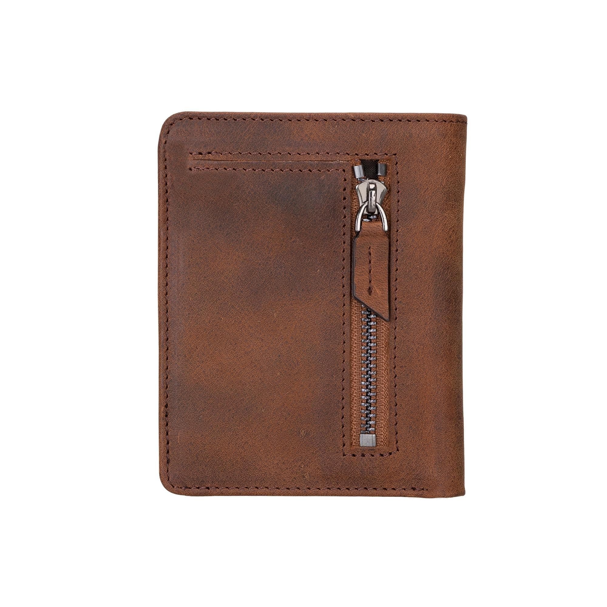 Bayelon Fabio Leather Men's Wallet with Zipper - Handmade Elegance