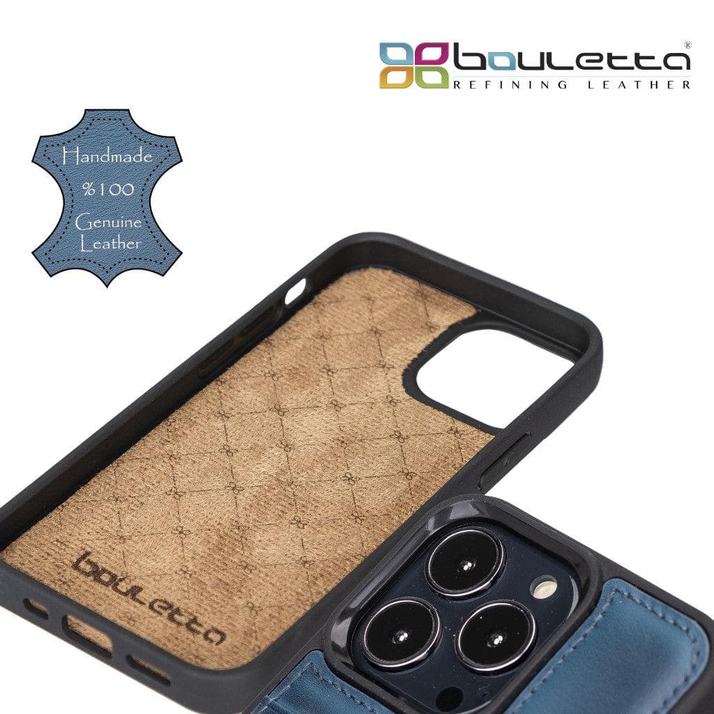 Bayelon Flex Cover Leather iPhone 13 Pro Max Case with Card Holder