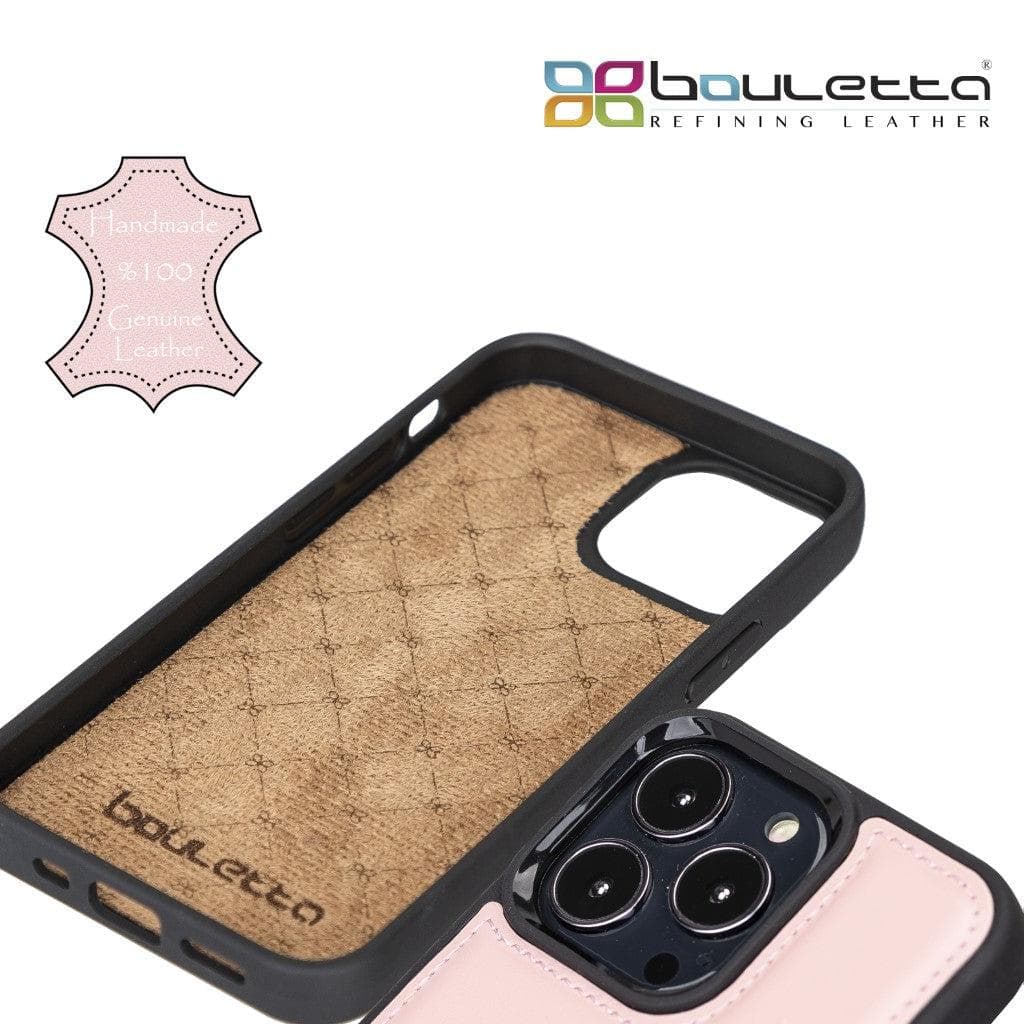 Bayelon Flex Cover Leather iPhone 13 Pro Max Case with Card Holder