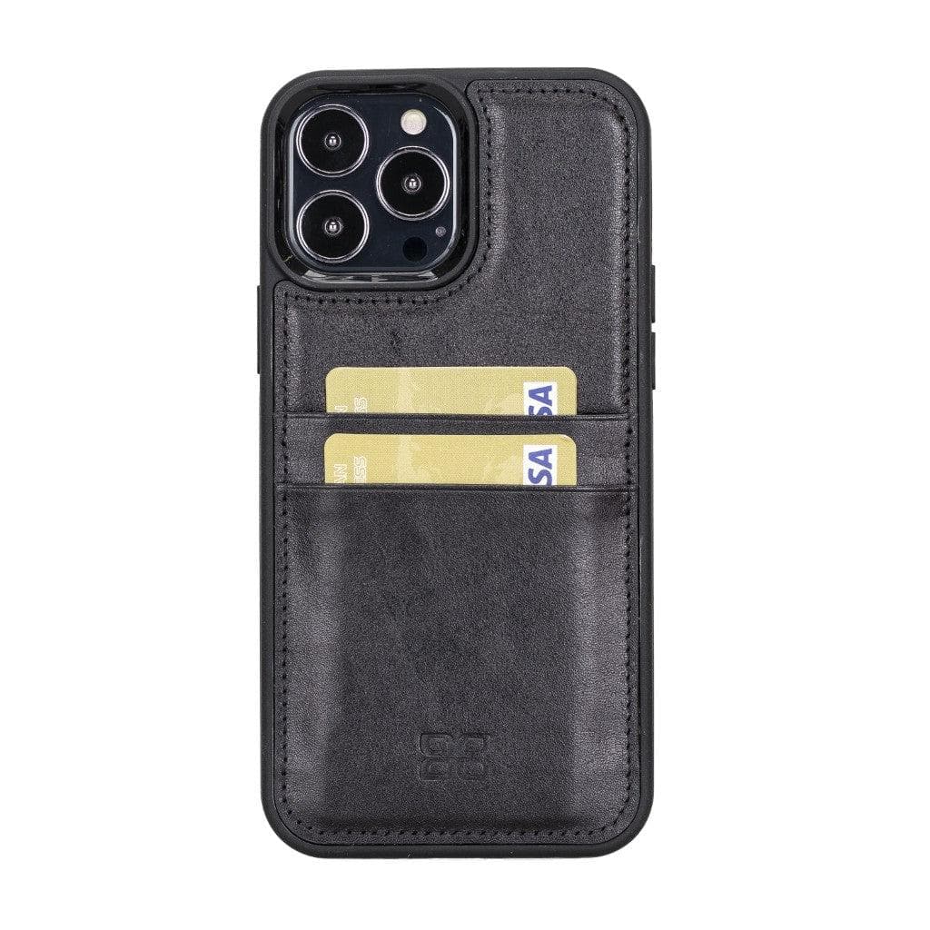 Bayelon Flex Cover Leather iPhone 13 Pro Max Case with Card Holder
