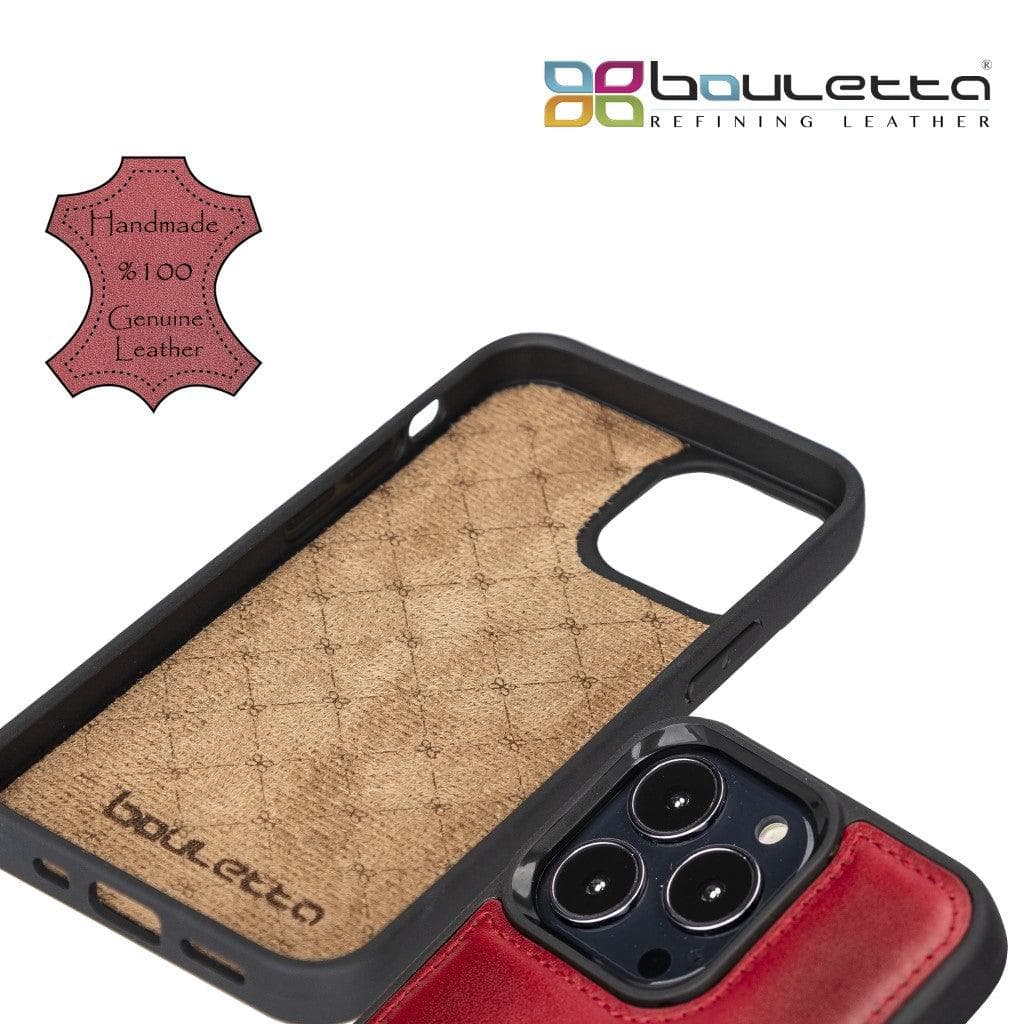 Bayelon Flex Cover Leather iPhone 13 Pro Max Case with Card Holder