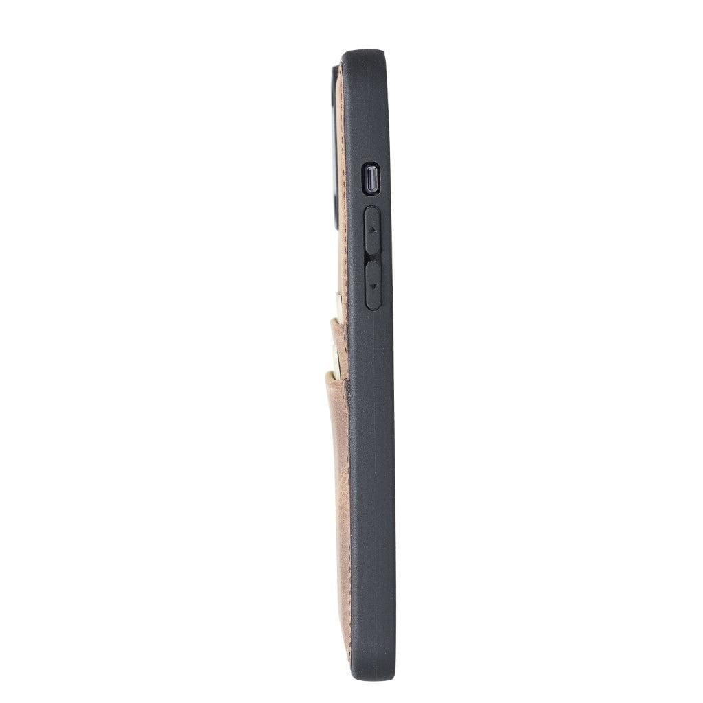Bayelon Flex Cover Leather iPhone 13 Pro Max Case with Card Holder