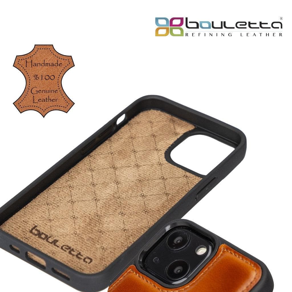 Bayelon Flex Cover Leather iPhone 13 Mini Case with Card Holder