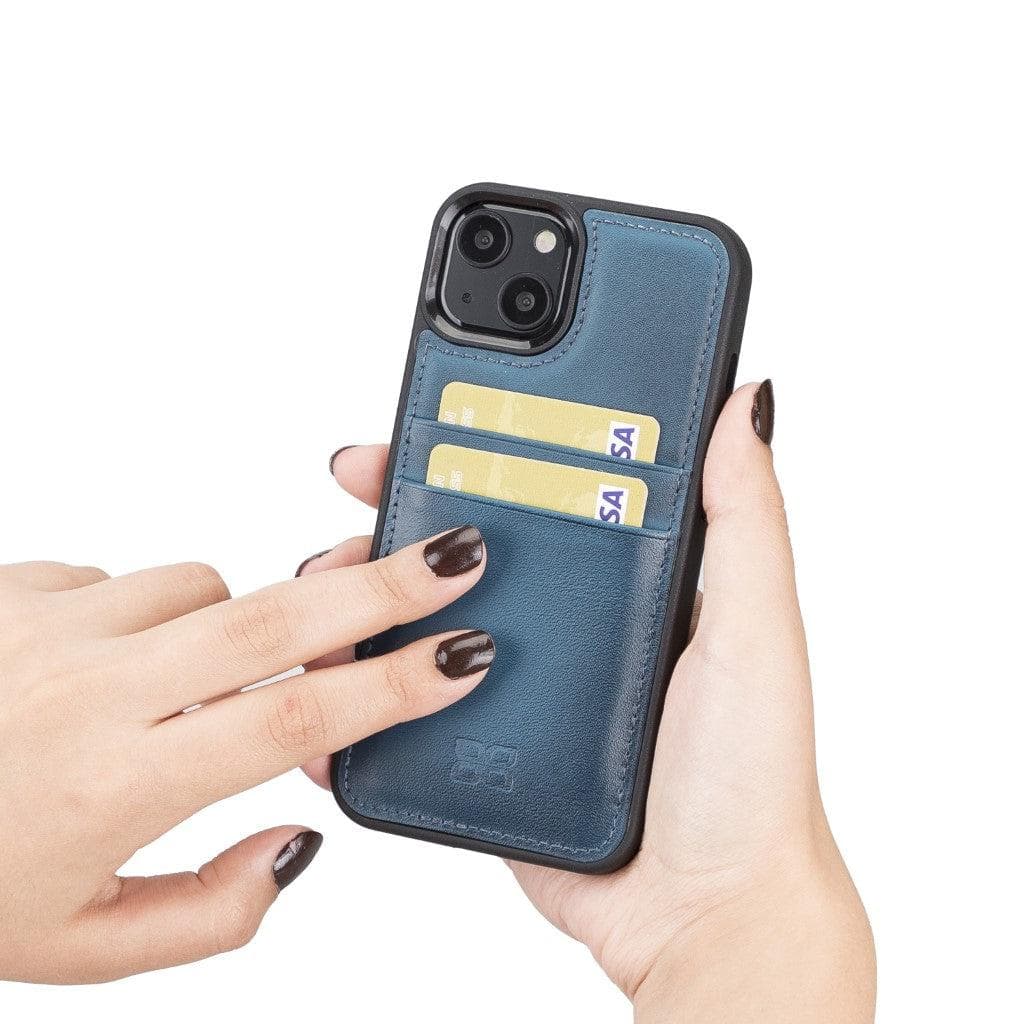 Bayelon Flex Cover Leather iPhone 13 Pro Case with Card Holder