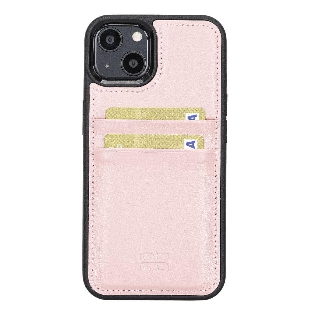 Bayelon Premium Flex Cover Leather iPhone 13 Case with Card Holder