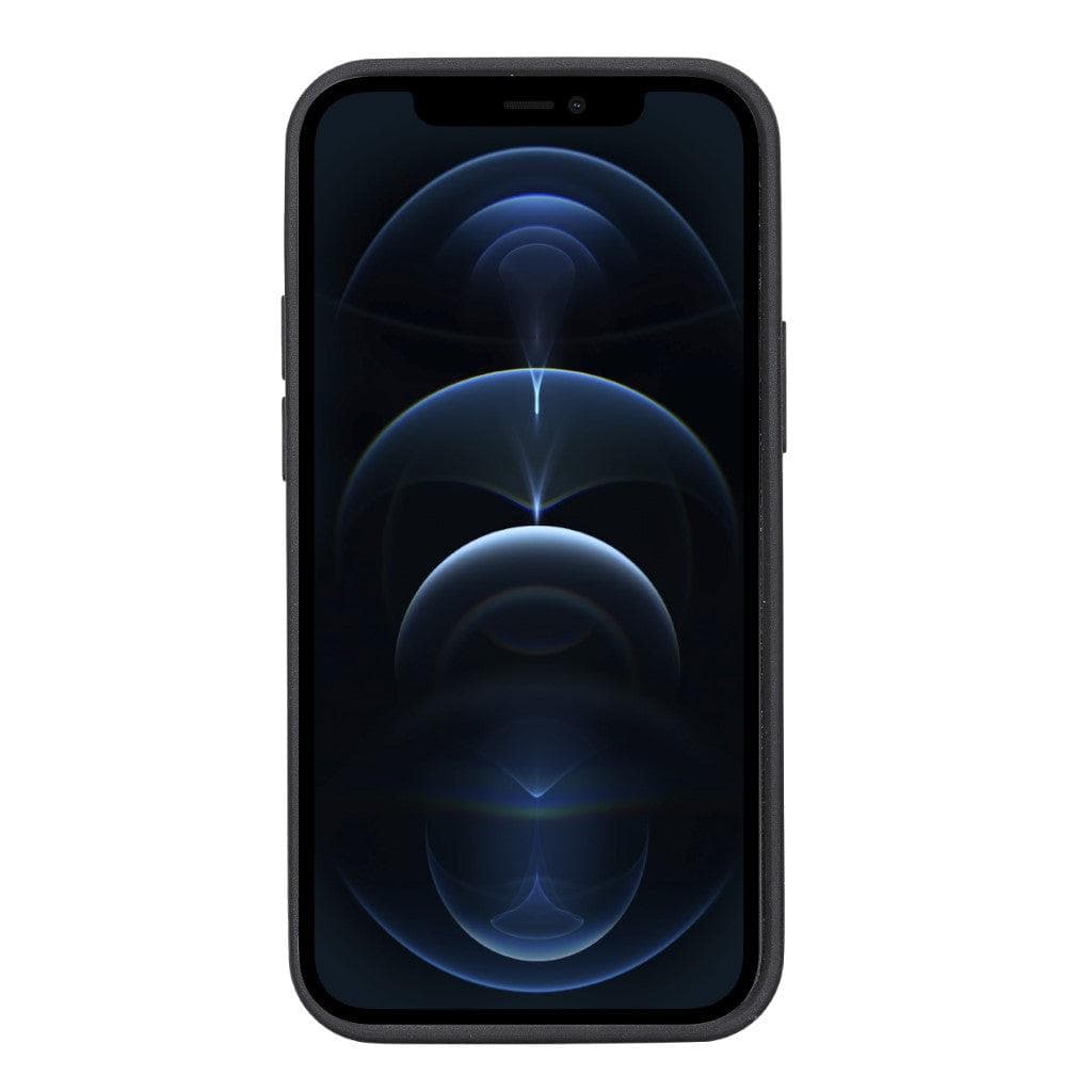 Bayelon Premium Flex Cover Leather iPhone 13 Case with Card Holder