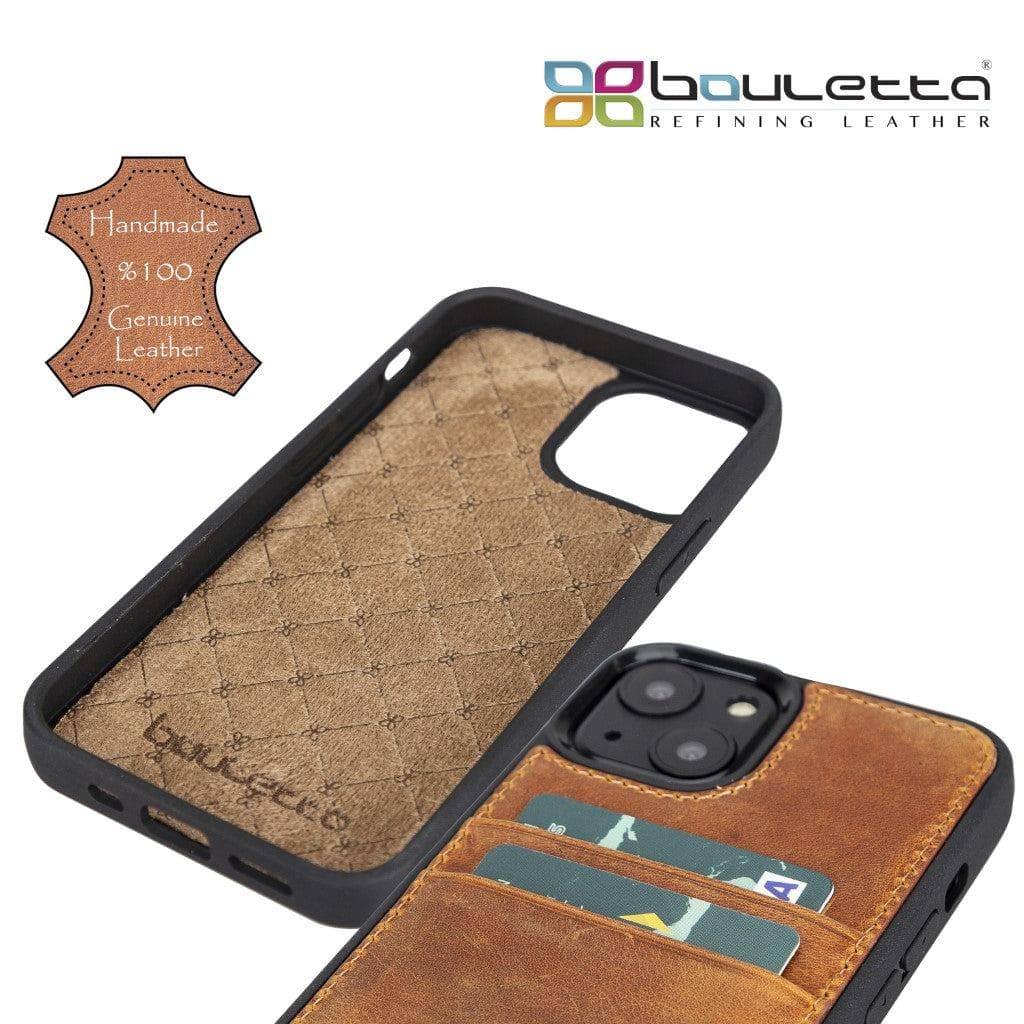 Bayelon Flex Cover Leather iPhone 13 Pro Case with Card Holder