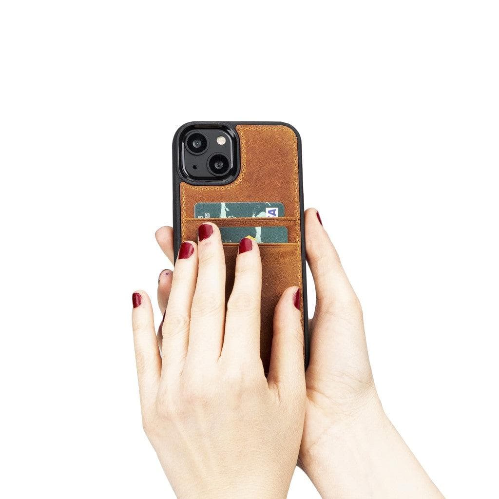 Bayelon Flex Cover Leather iPhone 13 Pro Max Case with Card Holder