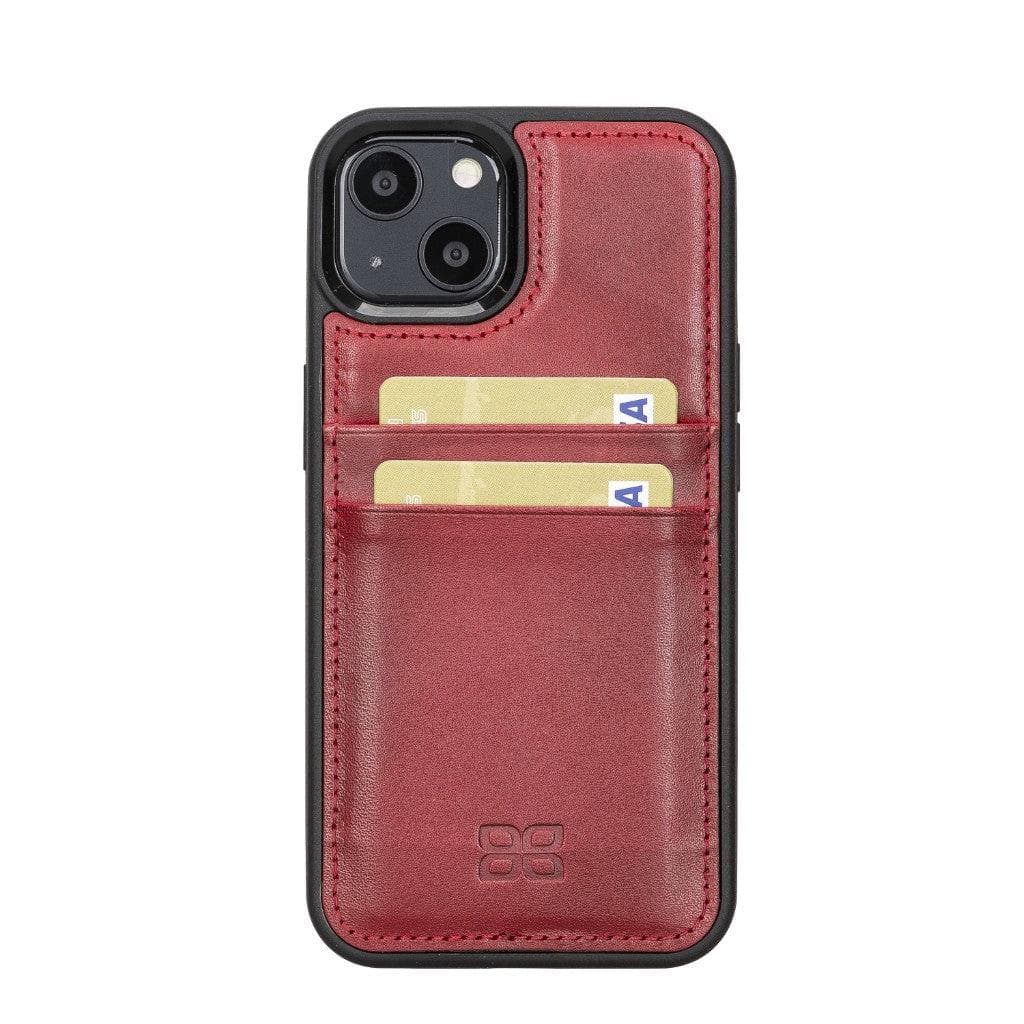 Bayelon Flex Cover Leather iPhone 13 Mini Case with Card Holder