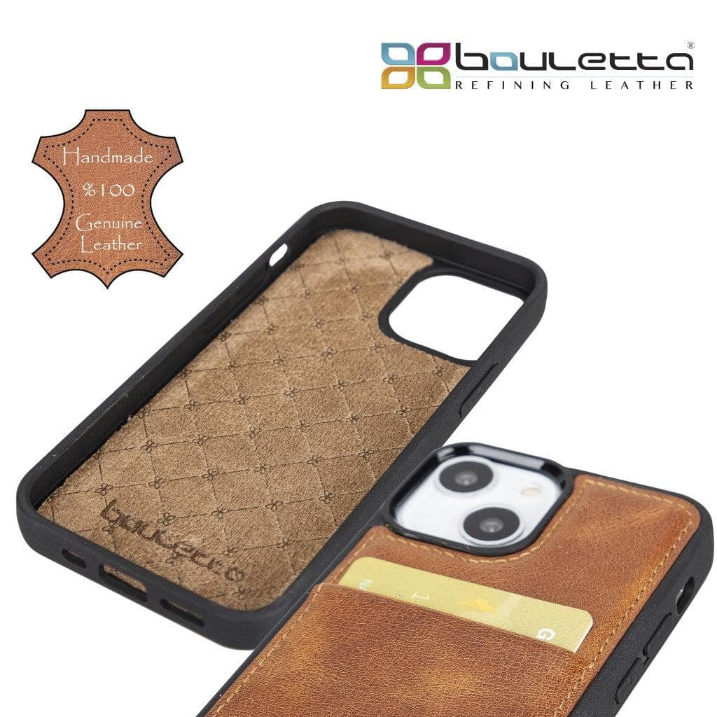Bayelon Flex Cover Leather iPhone 13 Mini Case with Card Holder