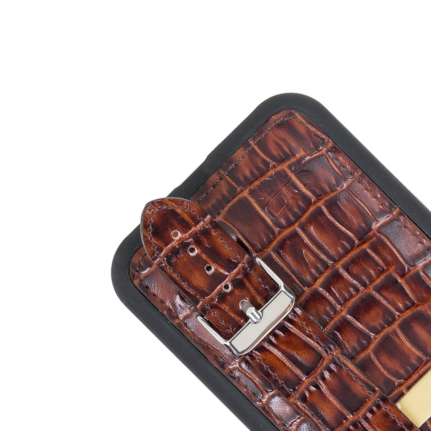 Bayelon Flex Cover Leather iPhone 11 Pro Max Case with Card Holder & Hand Strap