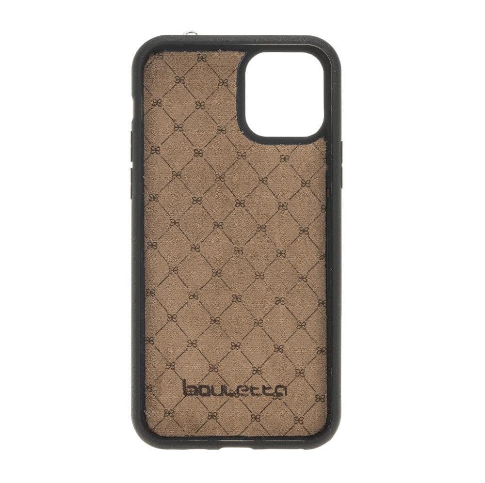 Bayelon Flex Cover Leather iPhone 11 Pro Max Case with Card Holder & Hand Strap