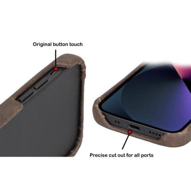 Bayelon F360 Genuine Leather iPhone 12 Mini Case - Luxurious Protection