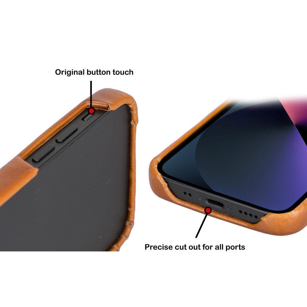 Bayelon F360 Genuine Leather Case for iPhone 13 Pro Max