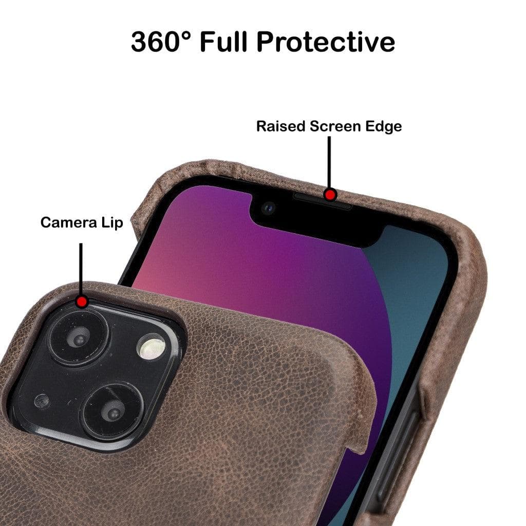 Bayelon F360 Genuine Leather Case for iPhone 13 Pro Max