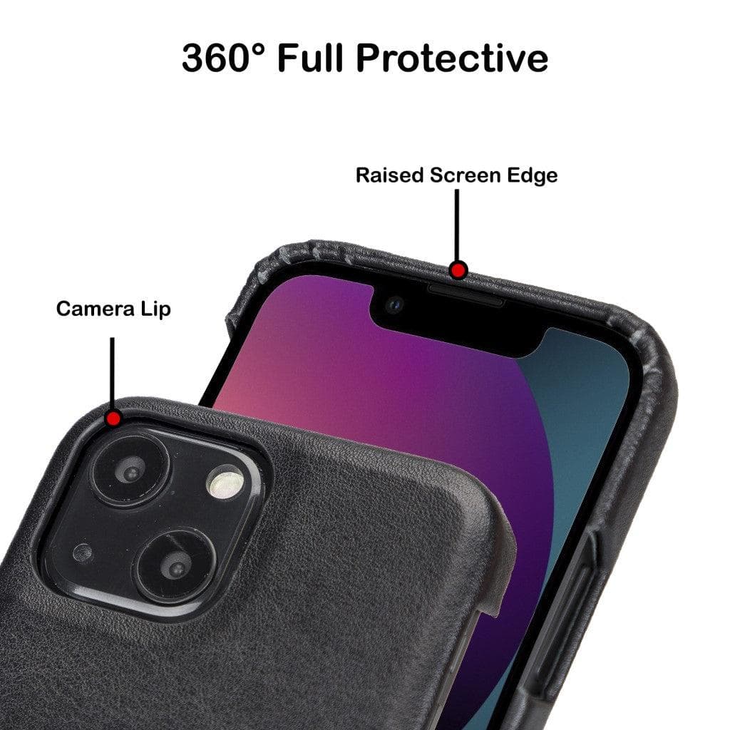 Bayelon F360 Genuine Leather Case for iPhone 13 Pro Max
