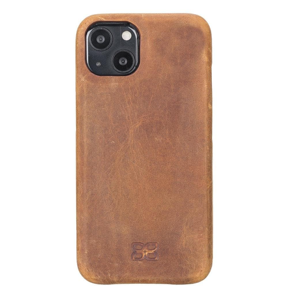 Bayelon F360 Genuine Leather iPhone 13 Case - Premium Quality Protection Moccasin