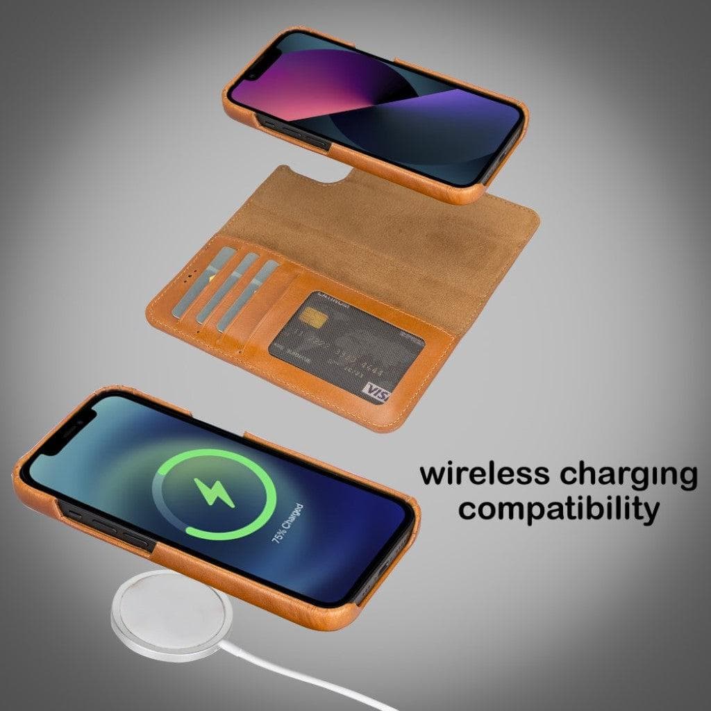 Bayelon F360 Magic Leather Wallet Case for iPhone 13 Pro Max