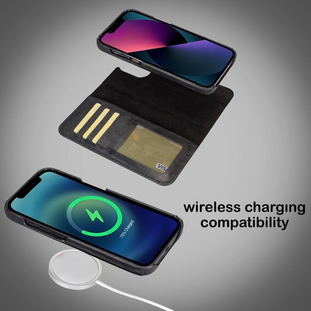 Bayelon F360 Magic Leather Wallet Case for iPhone 13 Pro Max