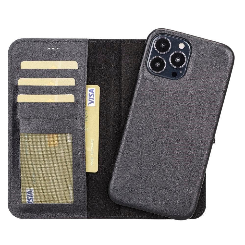 Bayelon F360 Magic Leather Wallet Case for iPhone 13 Pro Max