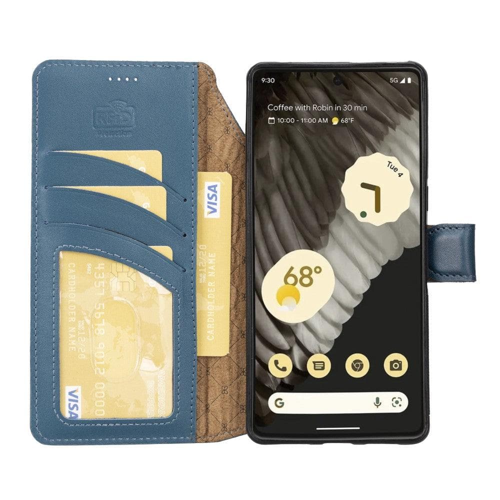 Bayelon Magic Google Pixel 7 Series Detachable Leather Case Blue