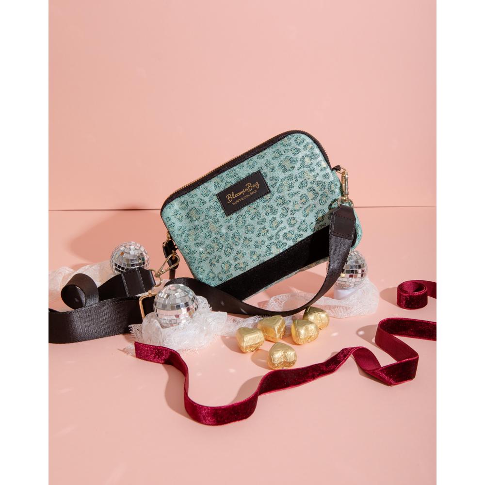 BloominBag Green Marmar Crossbody Bag