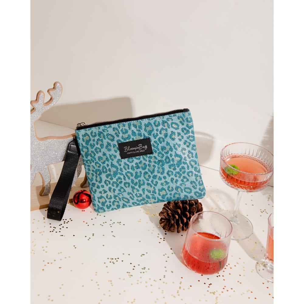 BloominBag Green Marmar Clutch