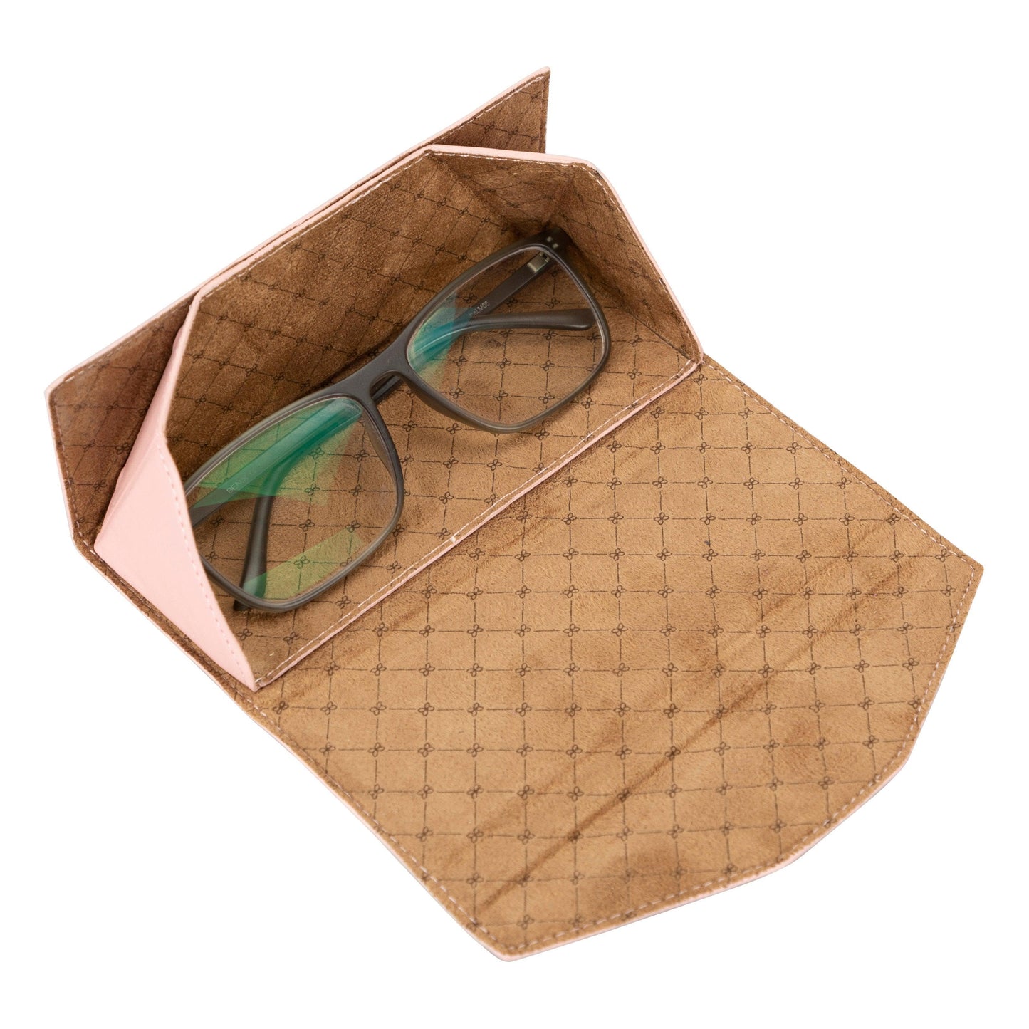 Bayelon Smart Leather Glasses Case - Handcrafted & Stylish Pink