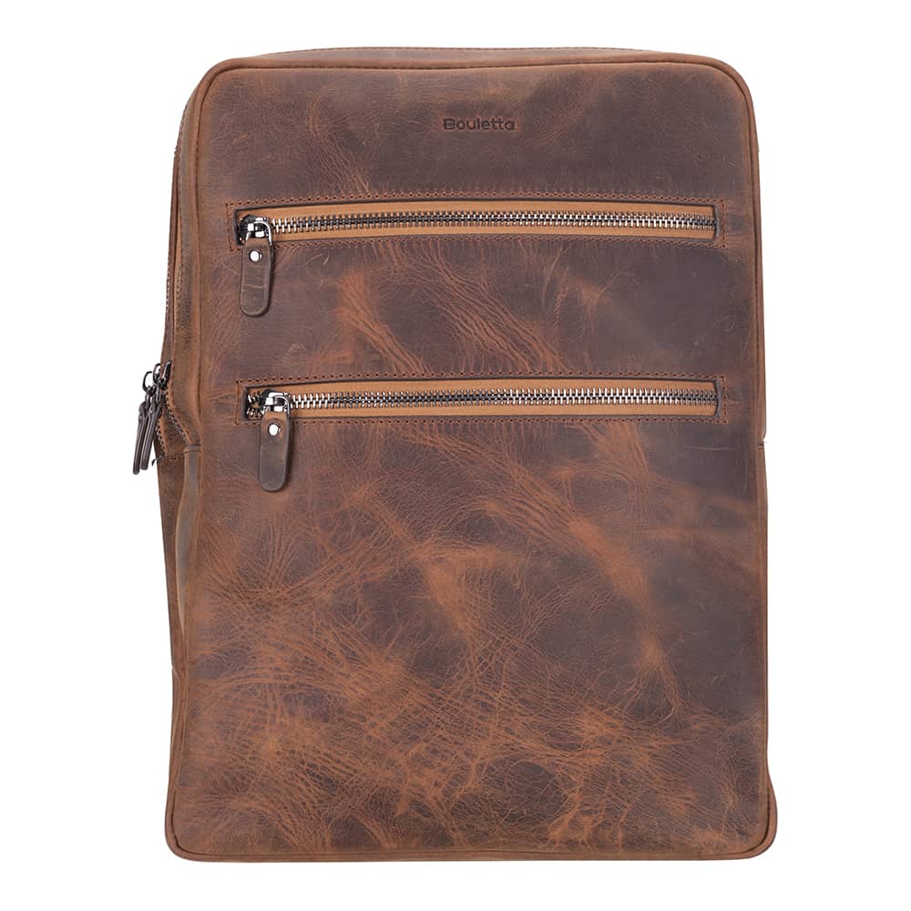 Bayelon Hidden Castle Genuine Leather Laptop Backpack