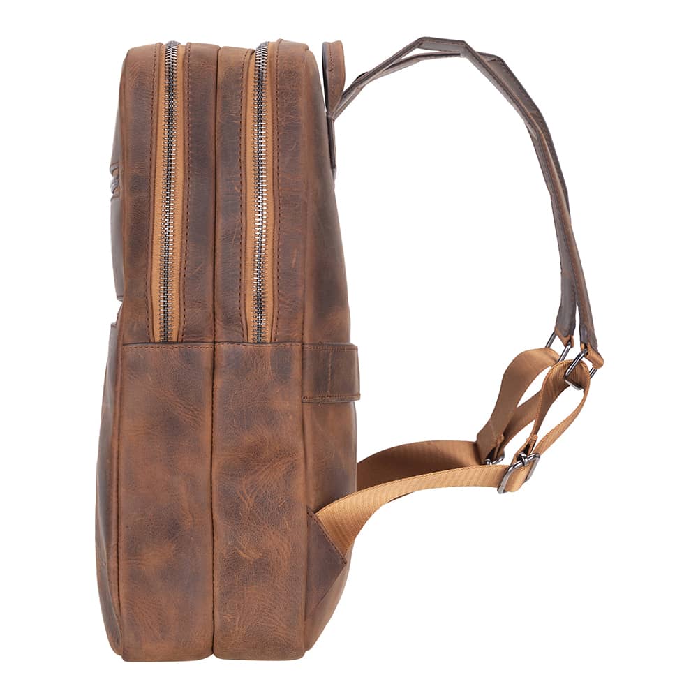 Bayelon Hidden Castle Genuine Leather Laptop Backpack