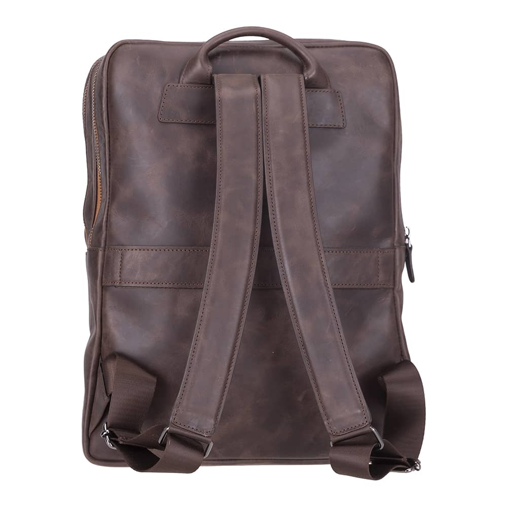 Bayelon Hidden Castle Genuine Leather Laptop Backpack
