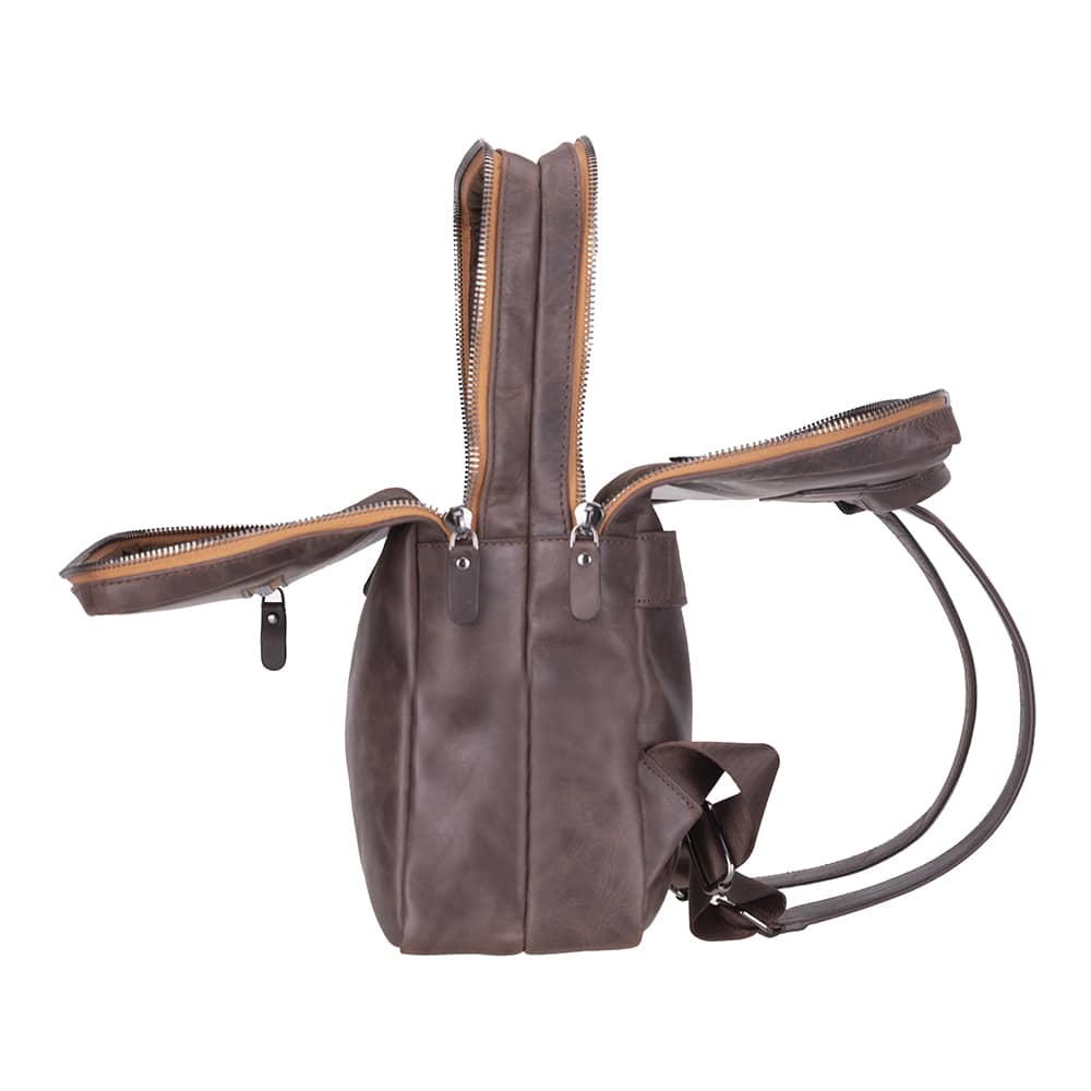 Bayelon Hidden Castle Genuine Leather Laptop Backpack