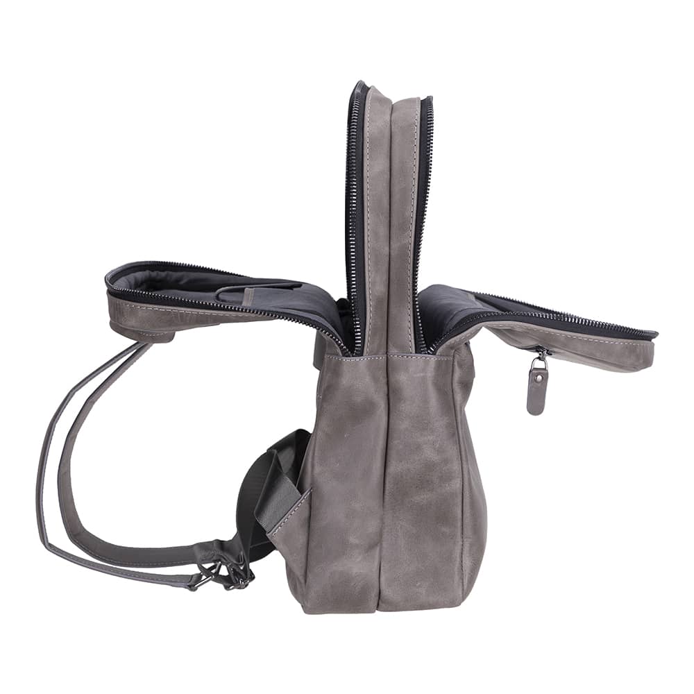 Bayelon Hidden Castle Genuine Leather Laptop Backpack