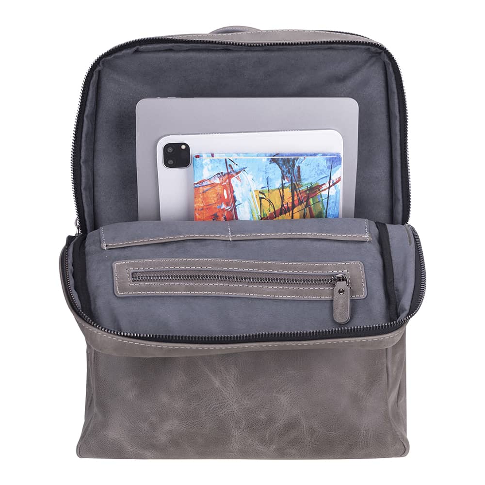 Bayelon Hidden Castle Genuine Leather Laptop Backpack