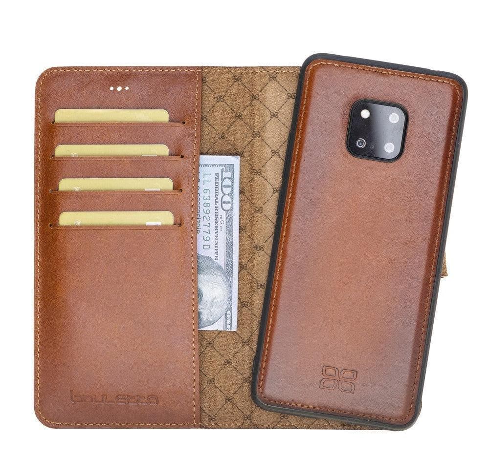 Bayelon Magic Huawei Mate 20 Detachable Leather Wallet Case Tan