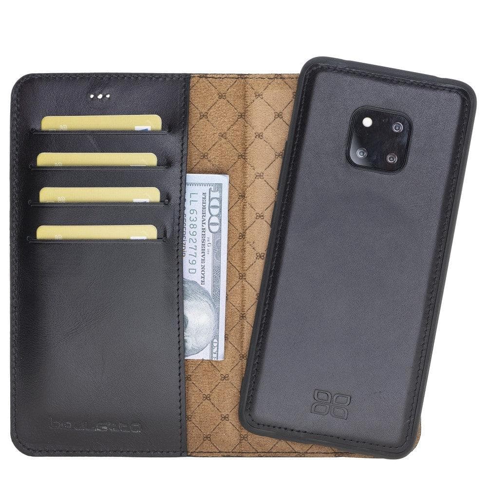 Bayelon Magic Huawei Mate 20 Detachable Leather Wallet Case Black