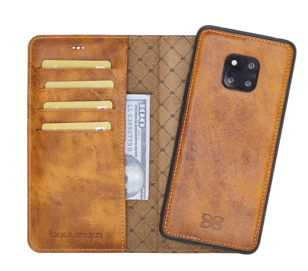 Bayelon Magic Huawei Mate 20 Detachable Leather Wallet Case Sandy Tan