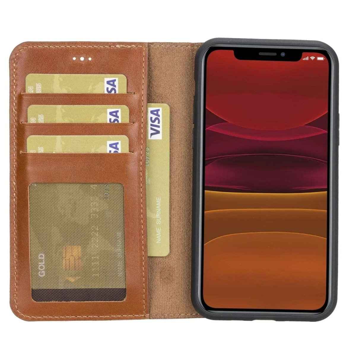 Bayelon iPhone 11 Pro 5.8" Leather Detachable Magnetic Wallet Case
