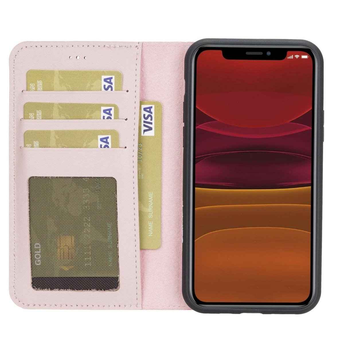 Bayelon iPhone 11 Pro 5.8" Leather Detachable Magnetic Wallet Case