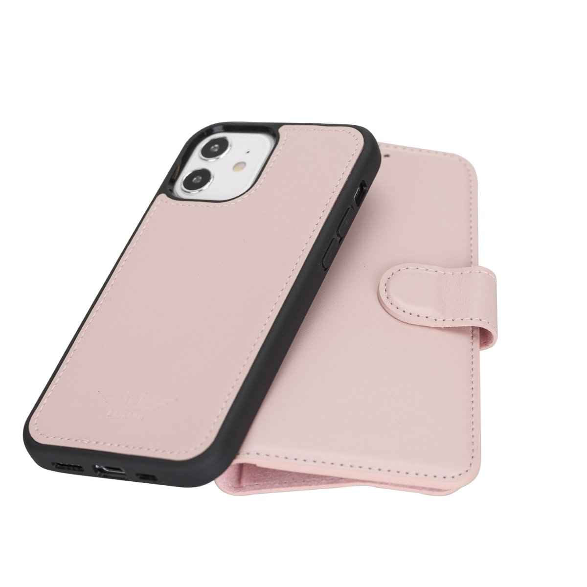 Bayelon iPhone 12 / 12 Pro 6.1" Leather Detachable Magnetic Wallet Case