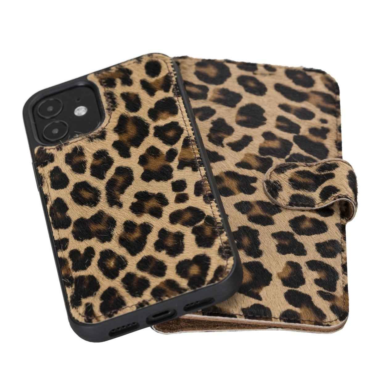 Bayelon iPhone 12 / 12 Pro 6.1" Leather Detachable Magnetic Wallet Case