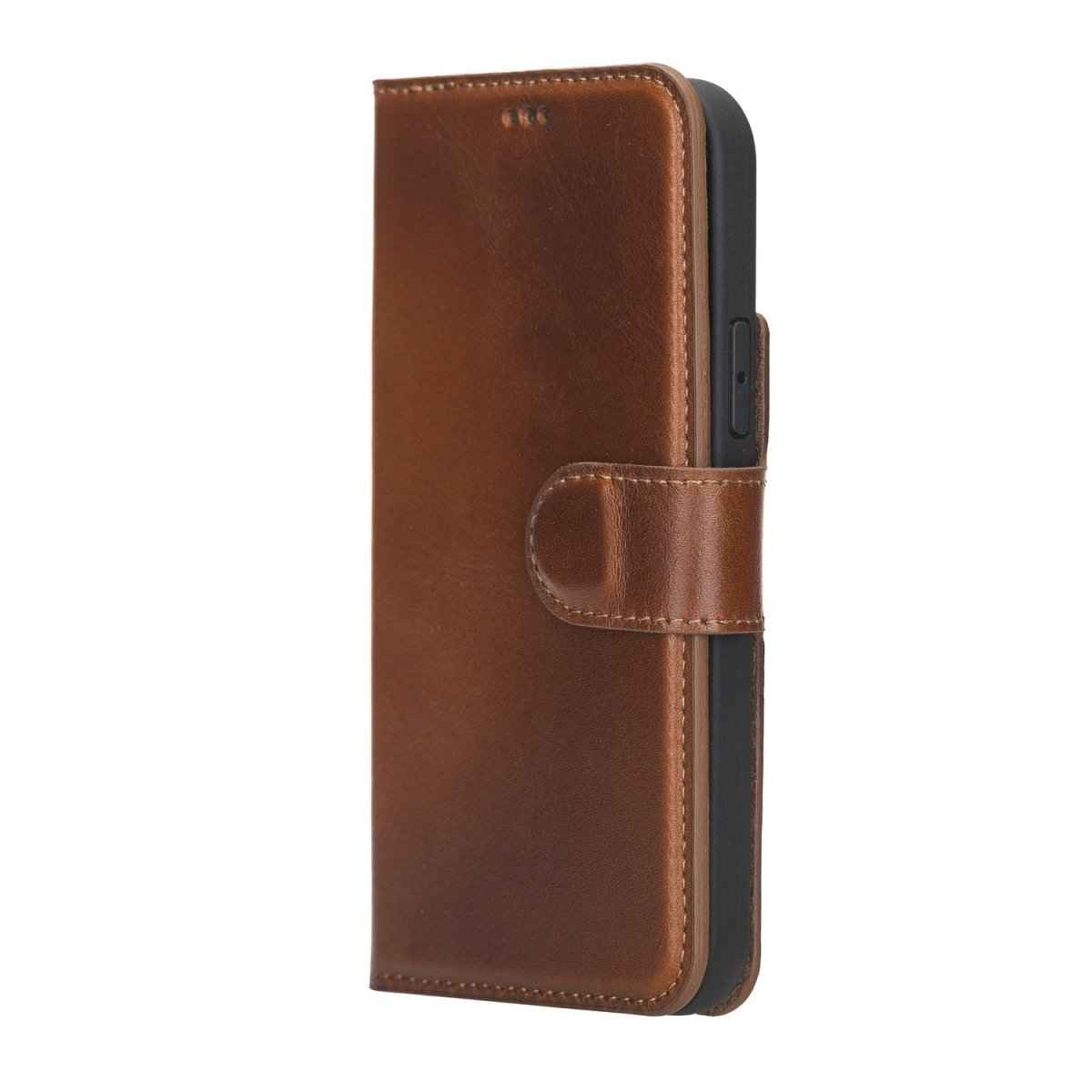 Bayelon iPhone 12 / 12 Pro 6.1" Leather Detachable Magnetic Wallet Case