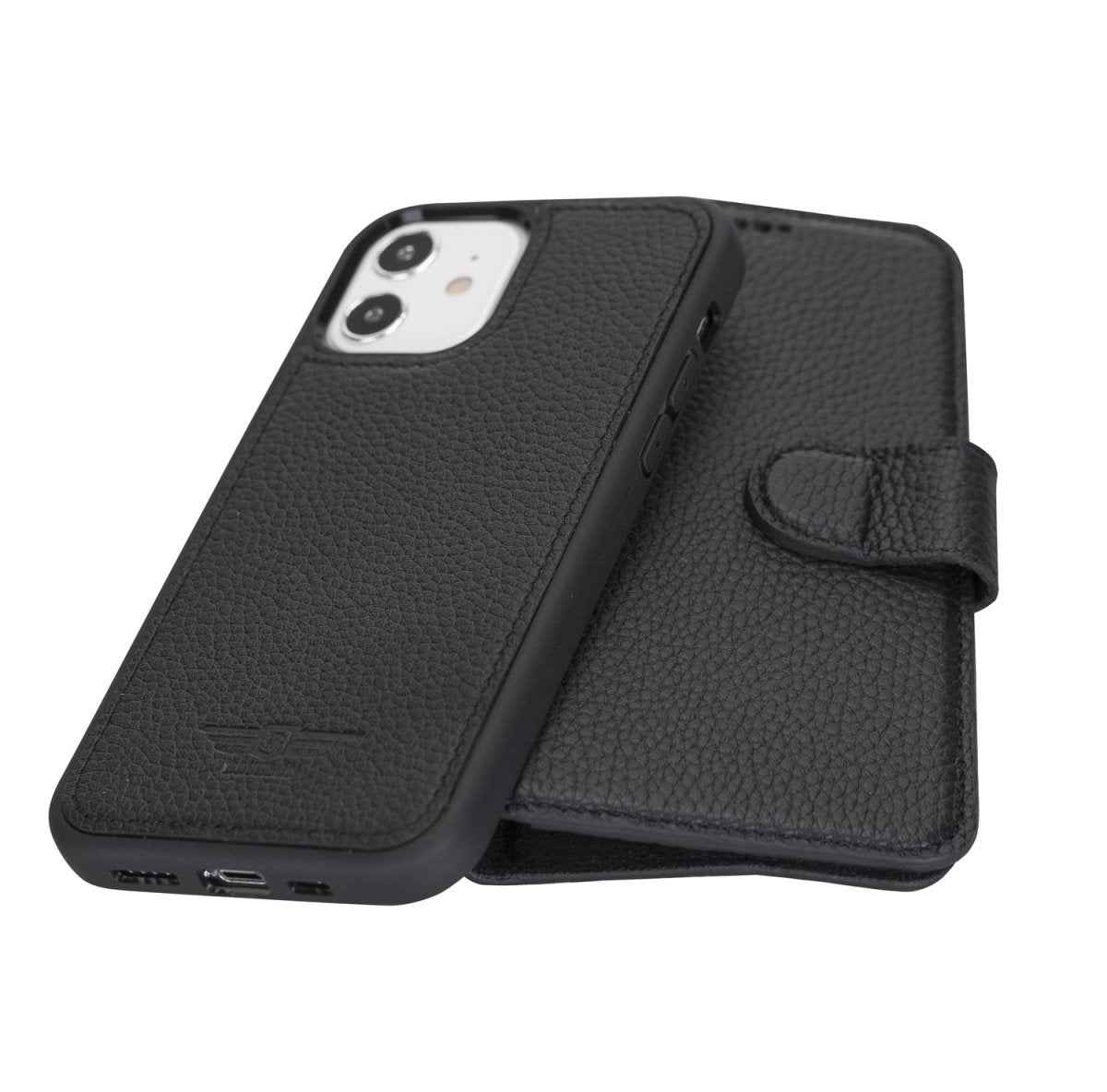 Bayelon iPhone 12 / 12 Pro 6.1" Leather Detachable Magnetic Wallet Case