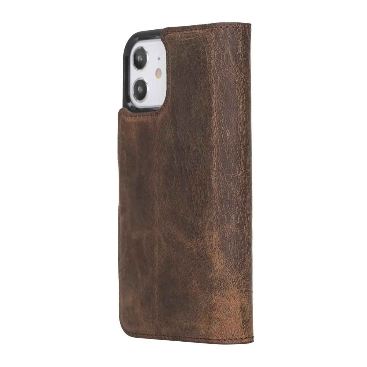 Bayelon iPhone 12 / 12 Pro 6.1" Leather Detachable Magnetic Wallet Case
