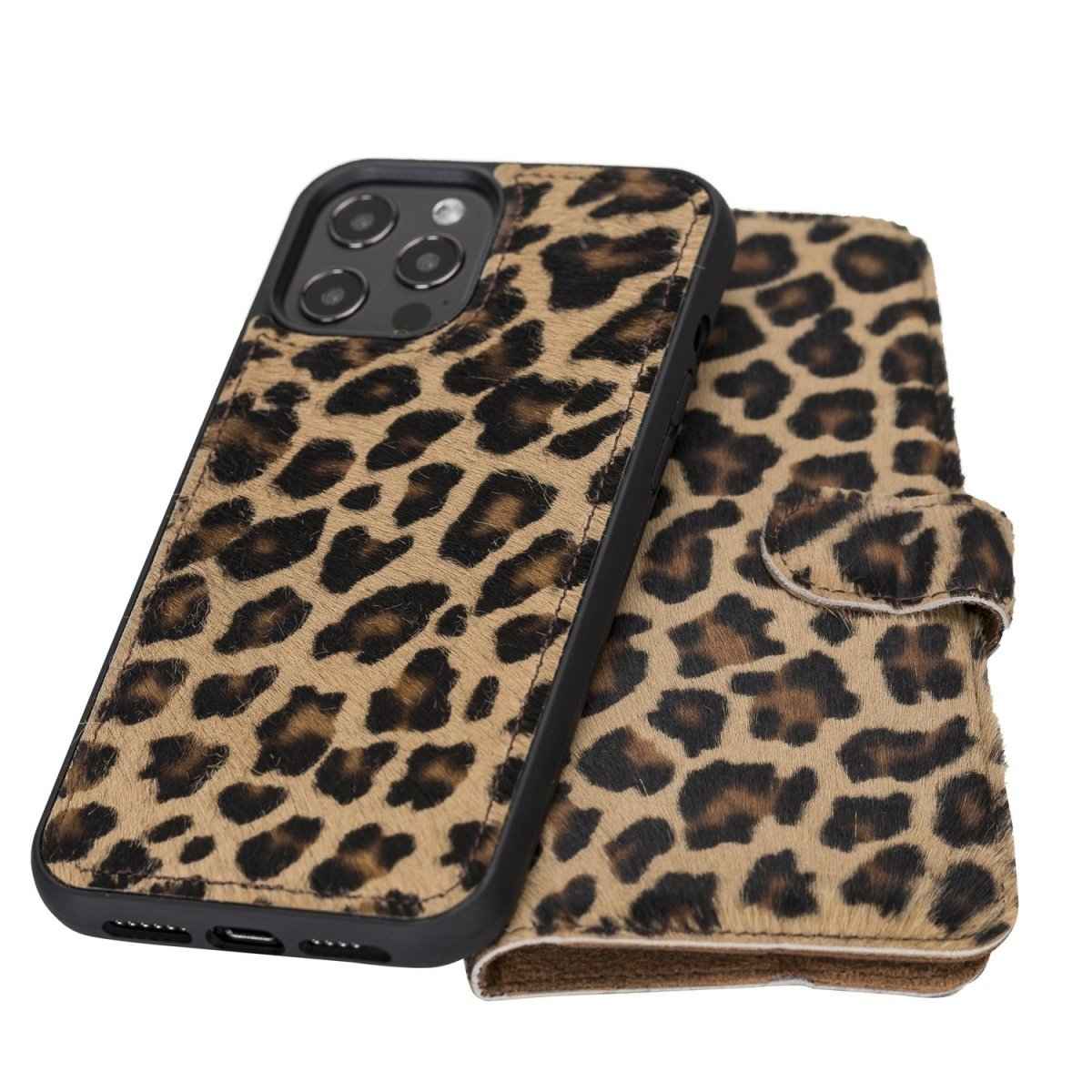 Bayelon iPhone 12 Pro Max 6.7" Leather Detachable Magnetic Wallet Case