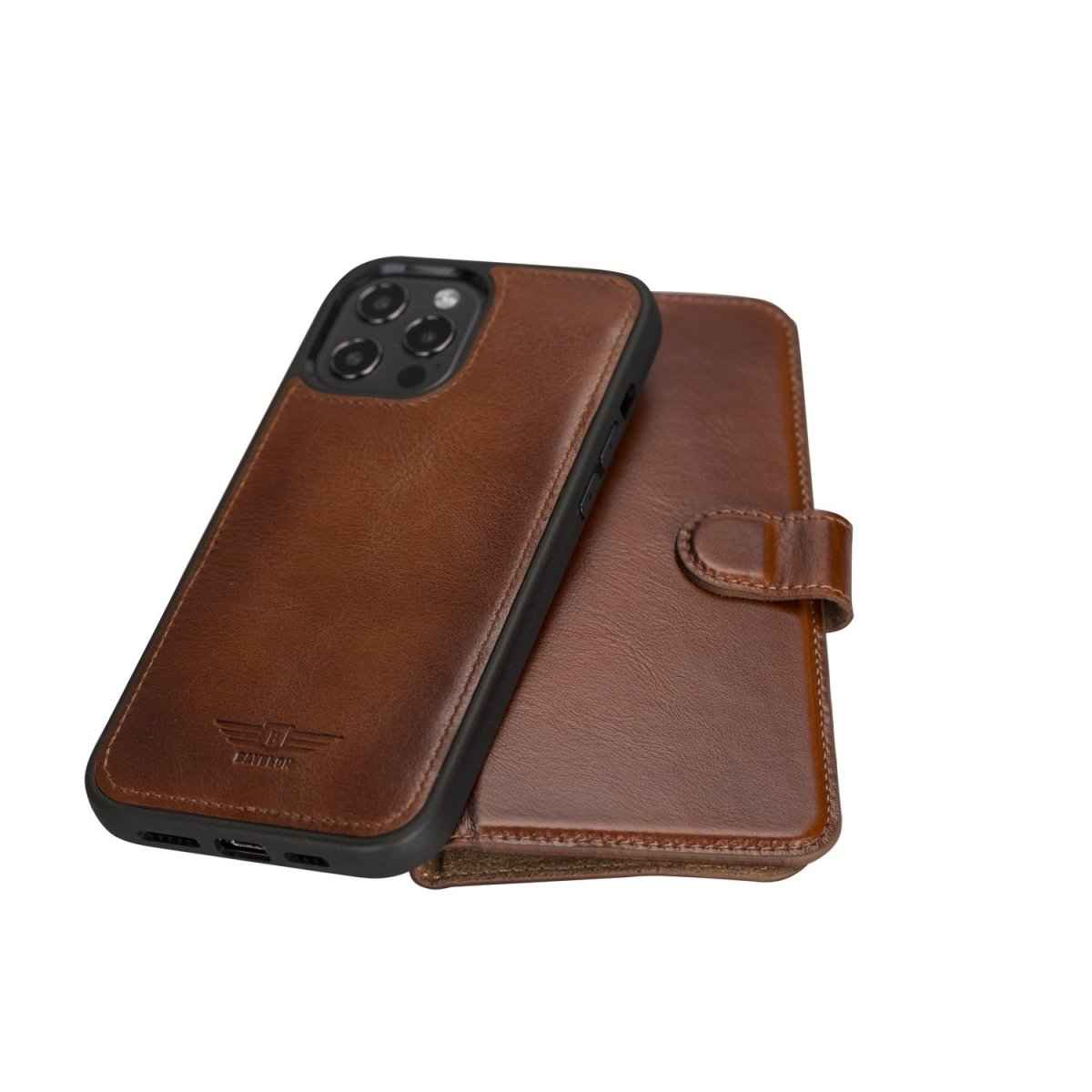 Bayelon iPhone 12 Pro Max 6.7" Leather Detachable Magnetic Wallet Case