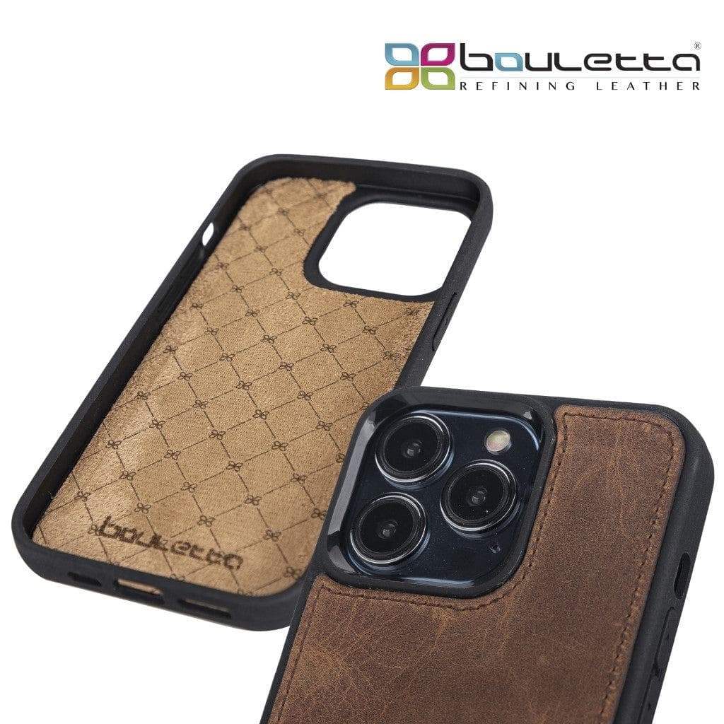 Bayelon Genuine Leather Flex Cover Case for iPhone 13 Mini