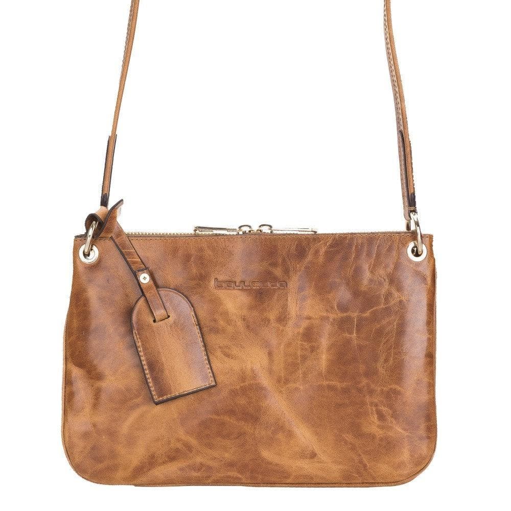 Bayelon Jane Women's Elegant Leather Handbag Sandy Tan