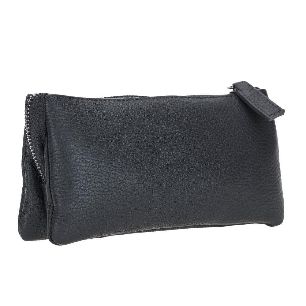 Bayelon Jaya Women's Genuine Leather Handbag Pebble Black